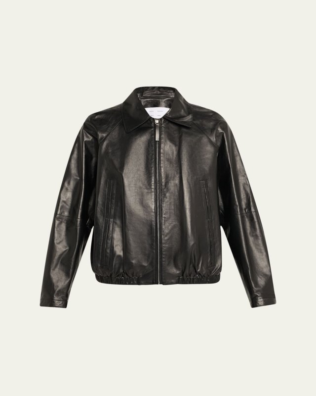 Beck Leather Bomber Jacket